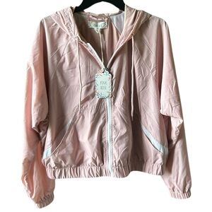 NWT Pink Rose Women’s Windbreaker Jacket